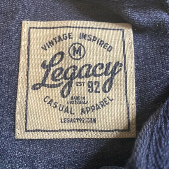 Legacy Casual Apparel West Virginia 1/4 Zip Pullover Mens M Blue Pockets NWT - Picture 7 of 12